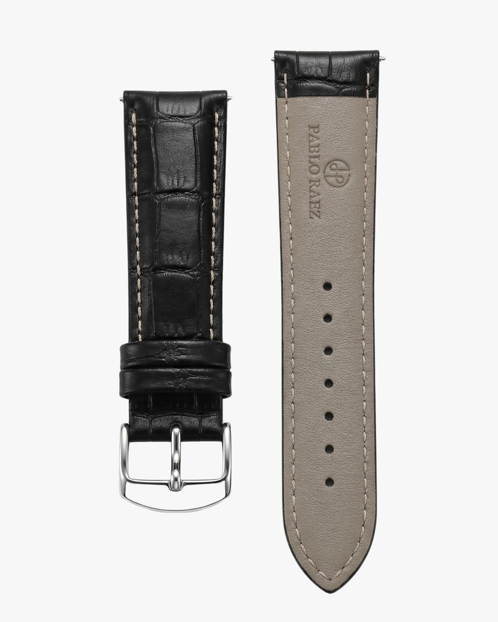 Pablo Raez DaVinci Pulseira Couro Preto