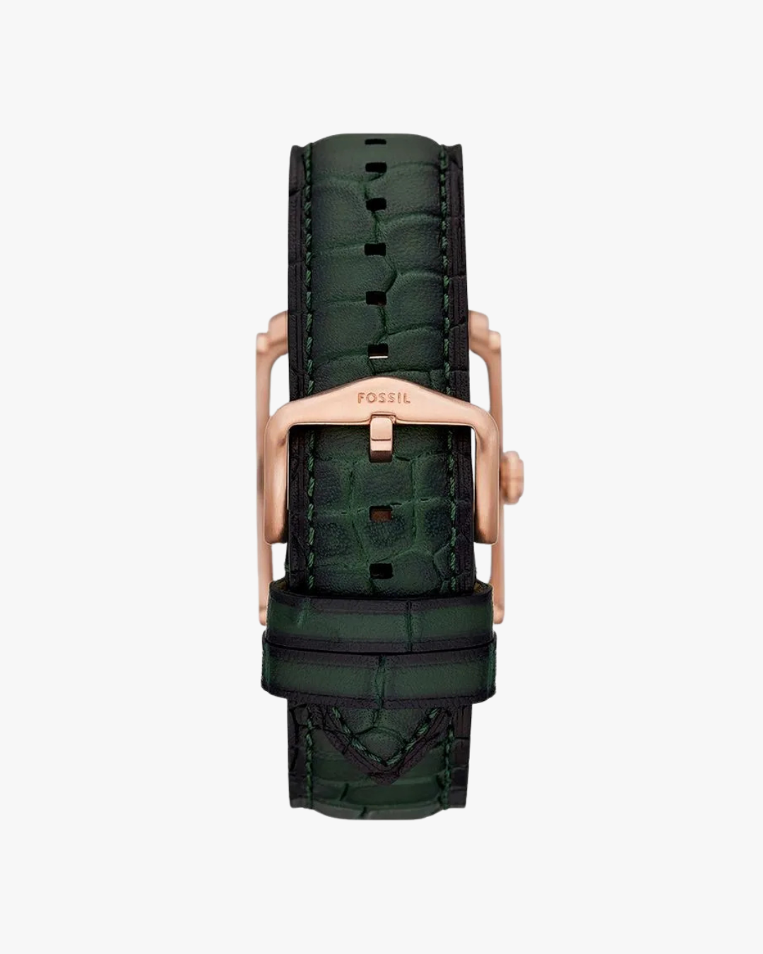 Fossil Carraway Tank Pulseira Couro Verde