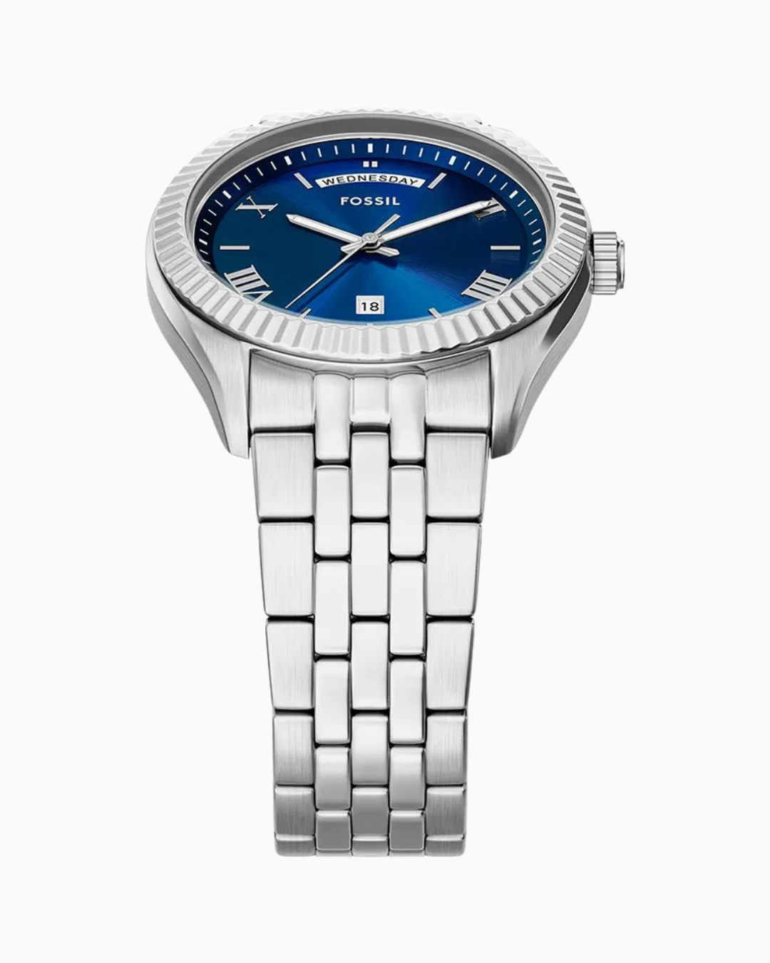 Fossil Campbell Pulseira Prateada