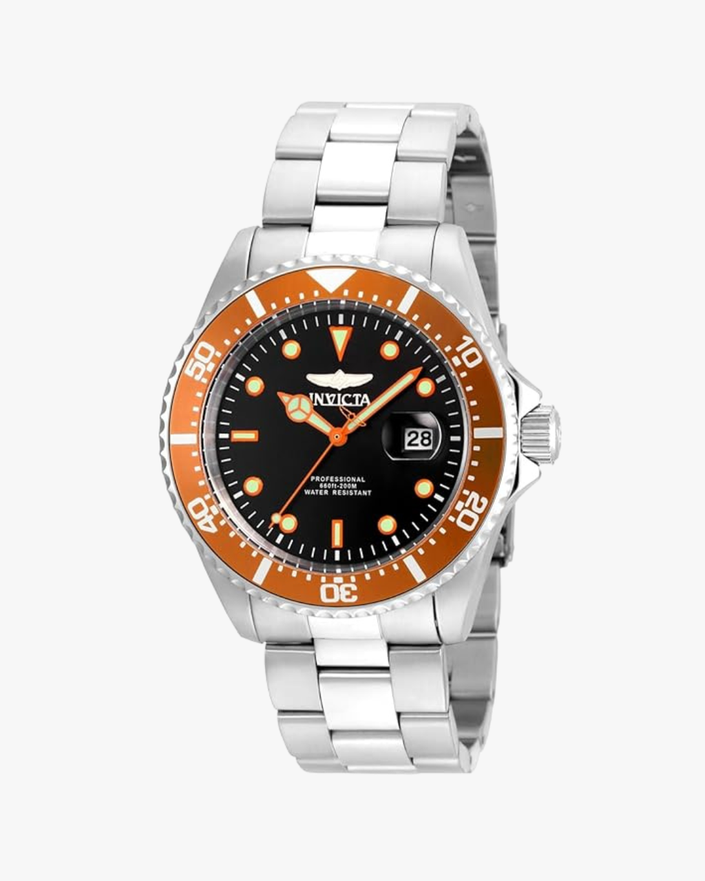 Invicta Pro Diver Mostrador Bicolor Laranja