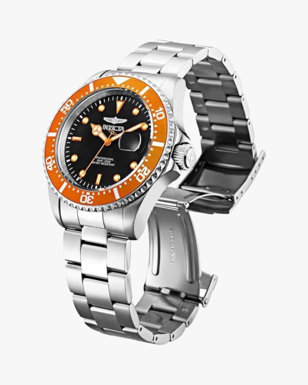 Invicta Pro Diver Mostrador Bicolor Laranja