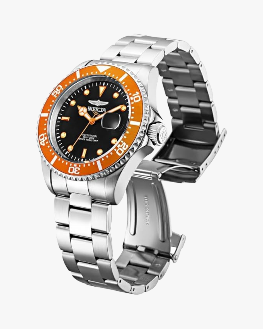 Invicta Pro Diver Mostrador Bicolor Laranja