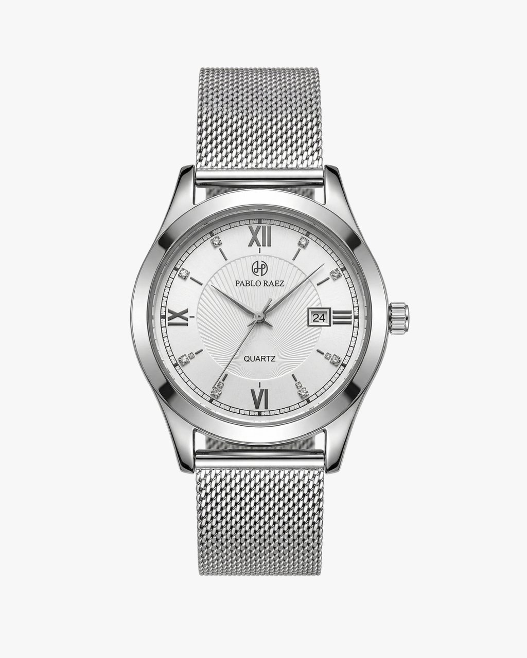 Pablo Raez Caspian Pulseira De Malha Mostrador Branco
