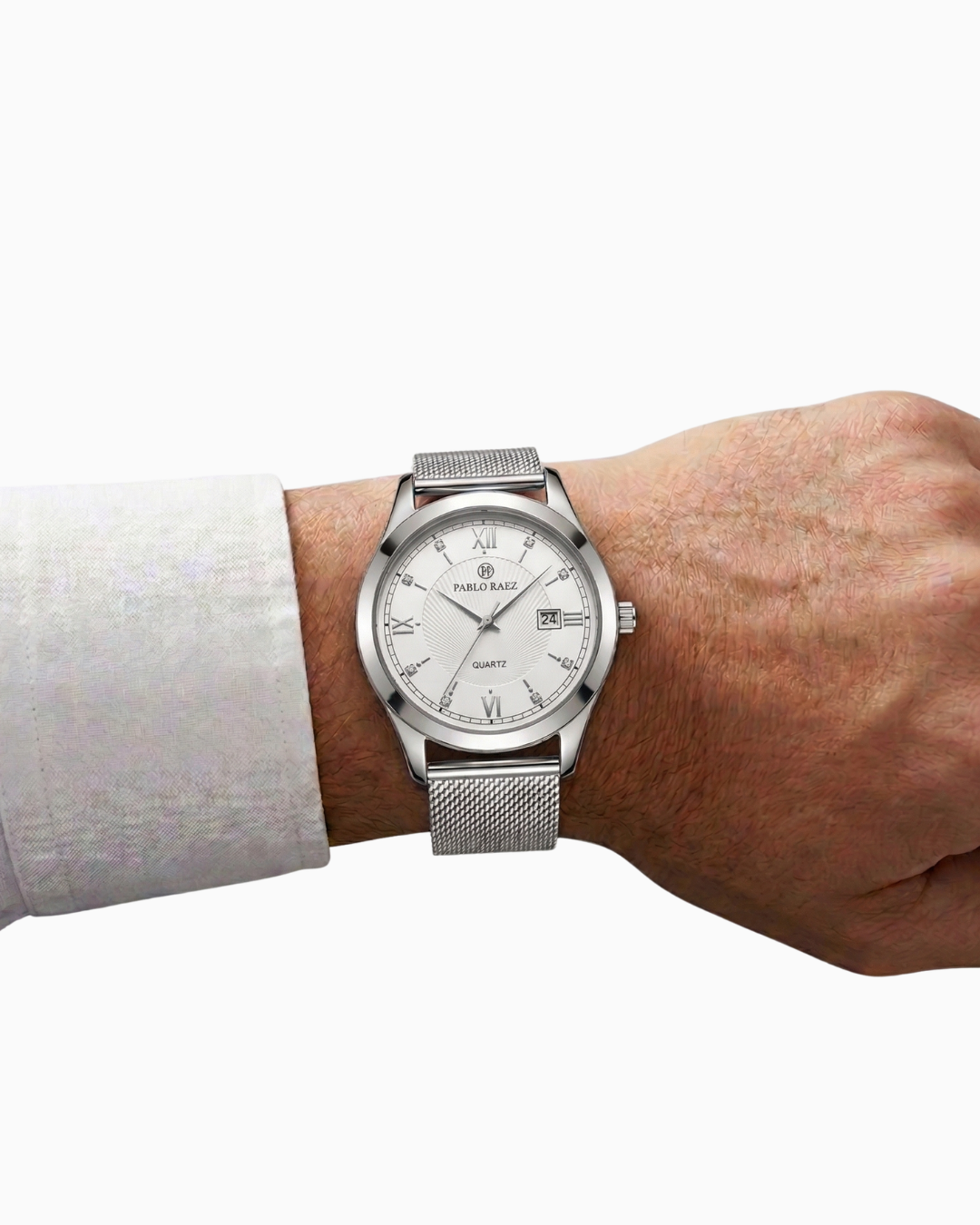 Pablo Raez Caspian Mostrador Branco Pulseira Malha