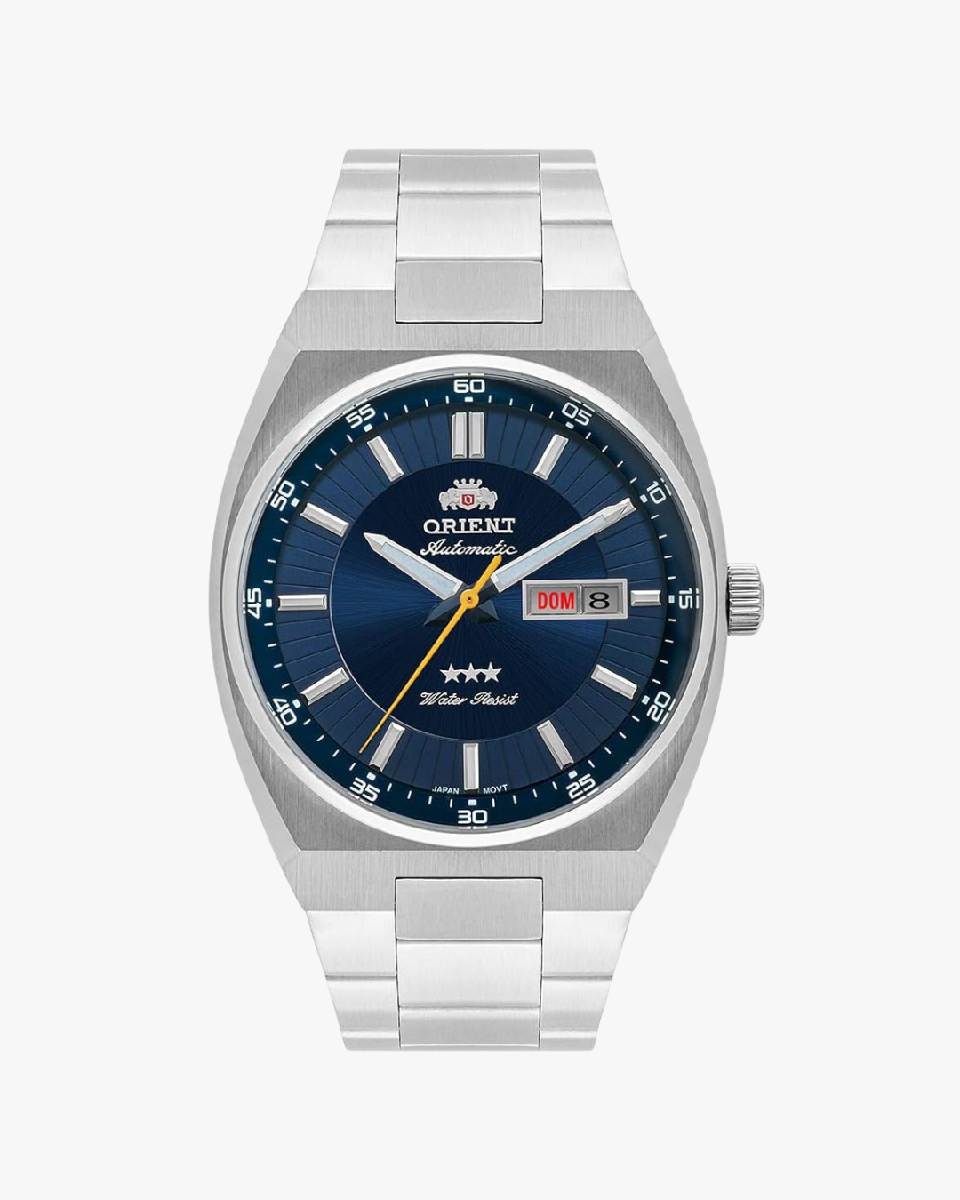 Orient Três Estralas Mostrador Azul