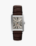 Fossil Carraway Tank Pulseira Couro Marrom