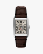 Fossil Carraway Tank Pulseira Couro Marrom