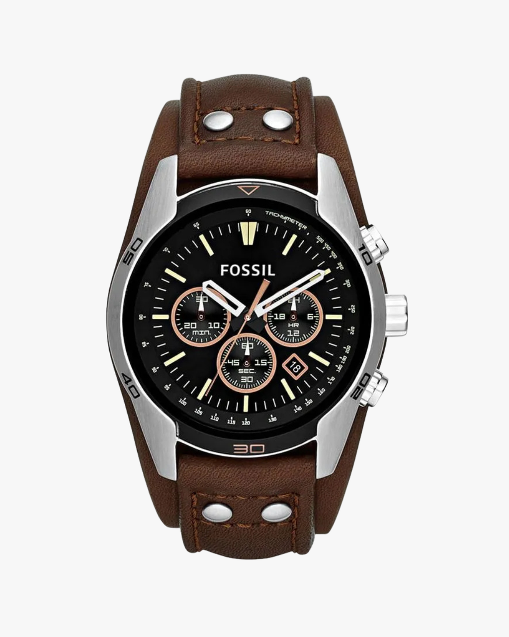 Fossil Coachman Pulseira Couro Marrom