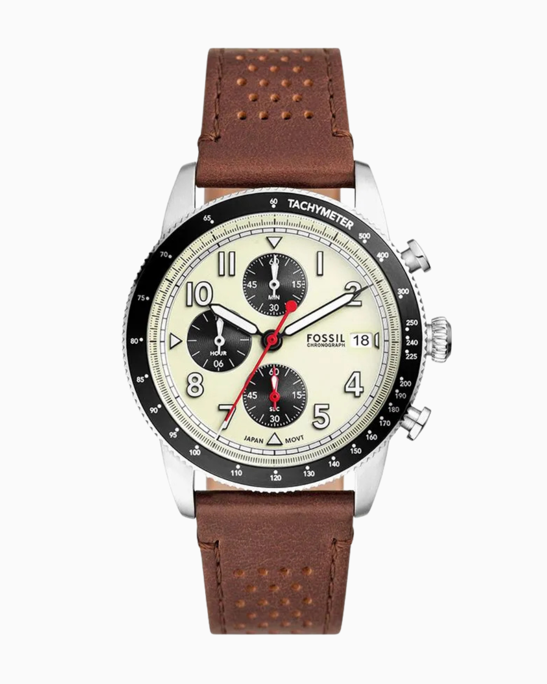 Fossil Sport Tourer Pulseira Couro Perfurado