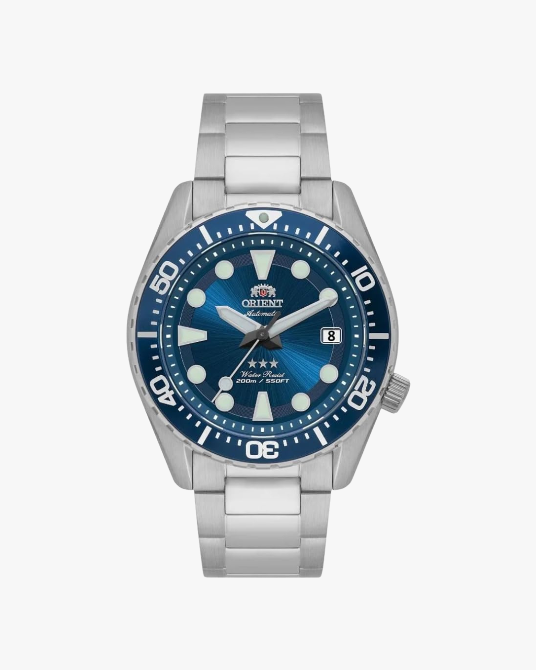 Orient Três Estrelas Diver Mostrador Azul