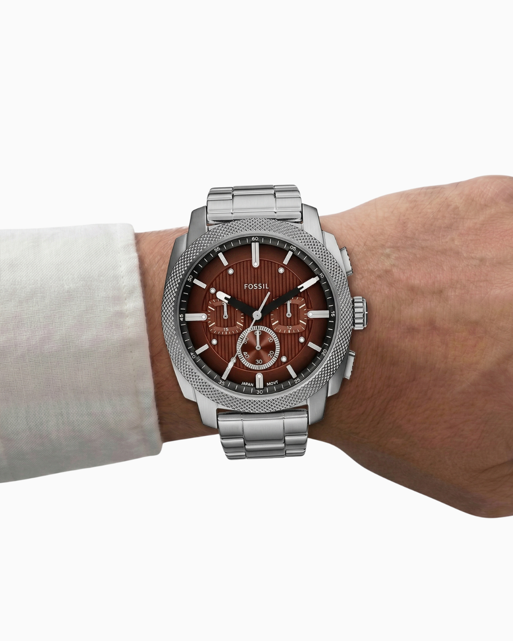 Fossil Machine Mostrador Marrom