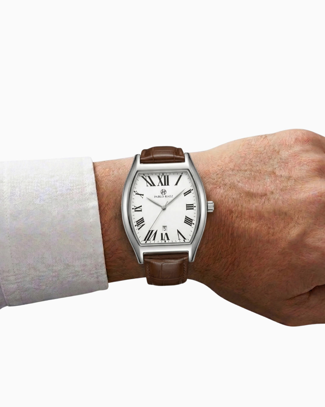 Pablo Raez Barrel Pulseira Couro Marrom