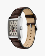 Fossil Carraway Tank Pulseira Couro Marrom