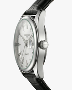 Chronos Hombre Pulseira Couro Preto