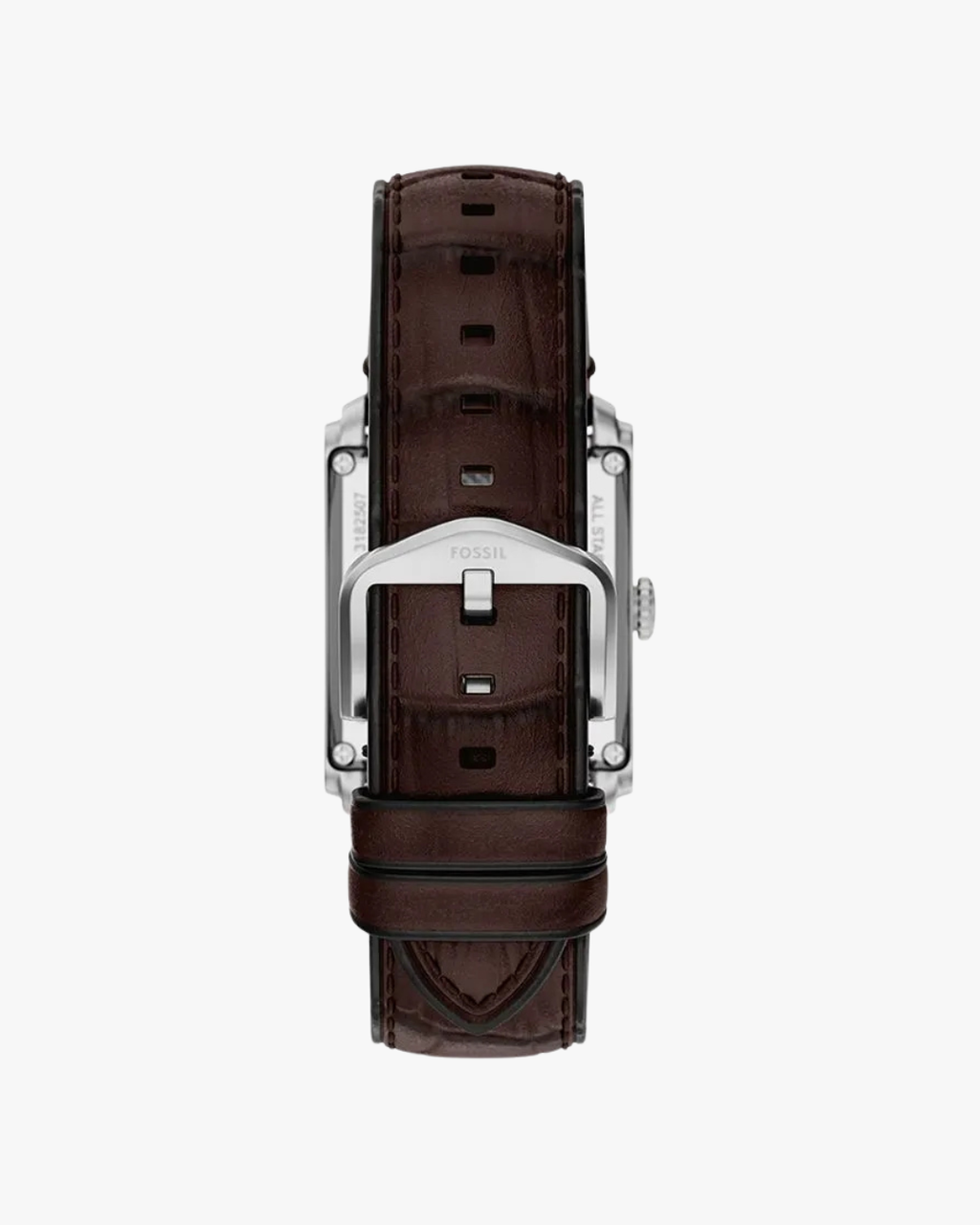Fossil Carraway Tank Pulseira Couro Marrom
