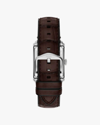 Fossil Carraway Tank Pulseira Couro Marrom