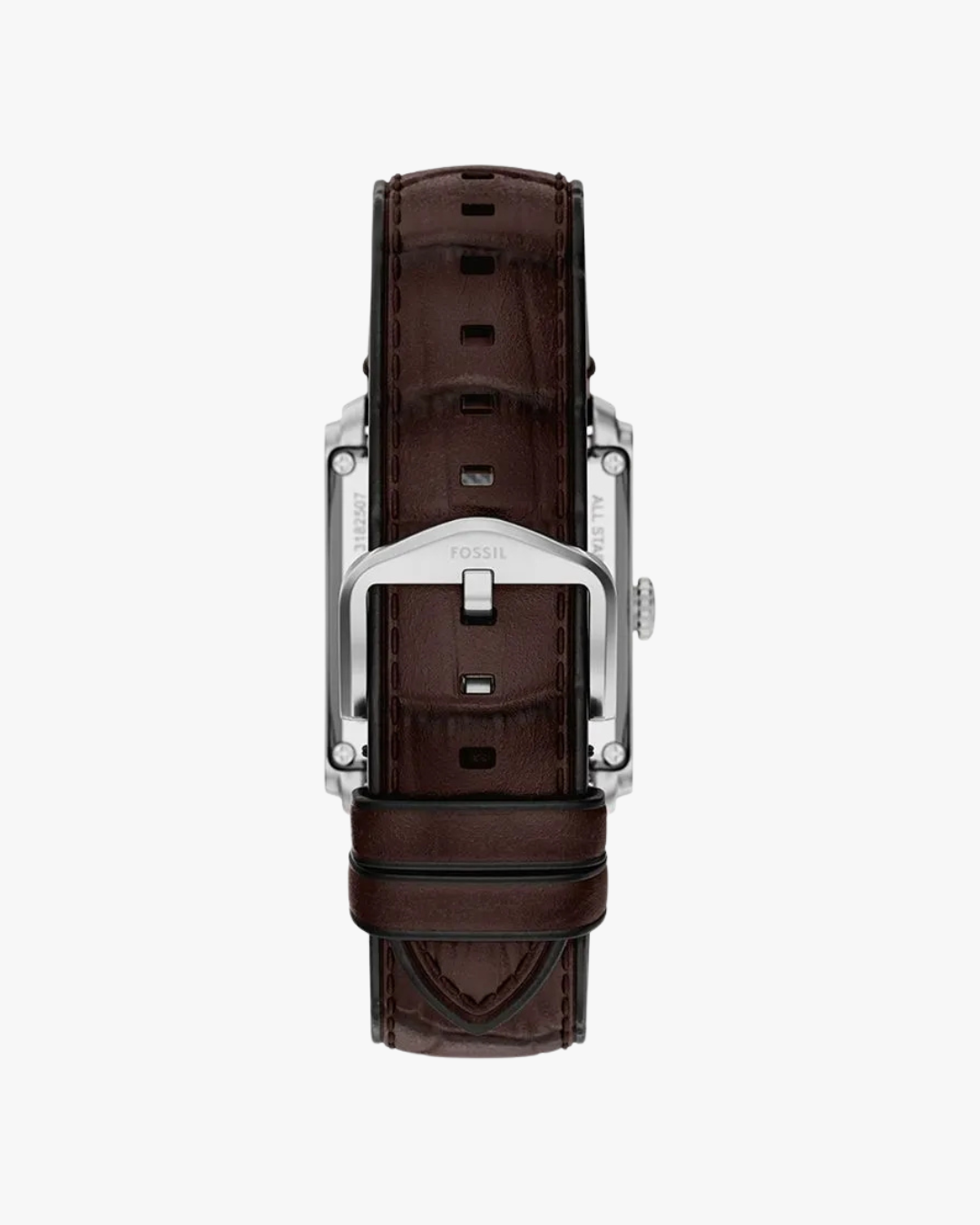 Fossil Carraway Tank Pulseira Couro Marrom