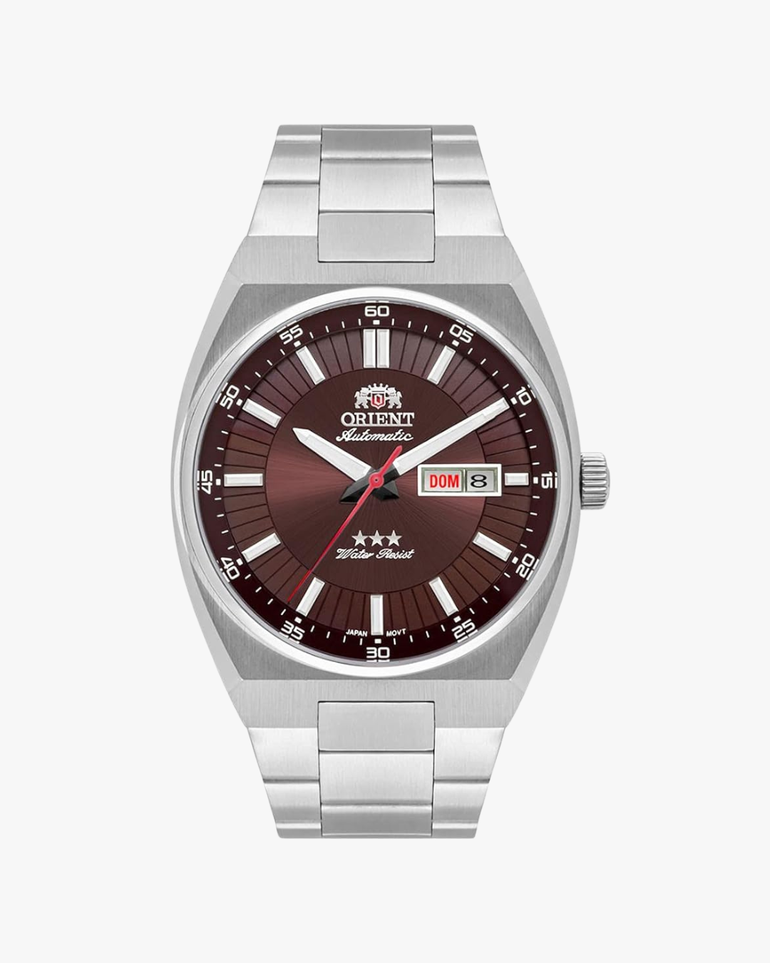 Orient Três Estrelas Mostrador Vermelho