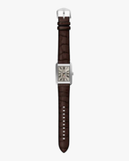 Fossil Carraway Tank Pulseira Couro Marrom