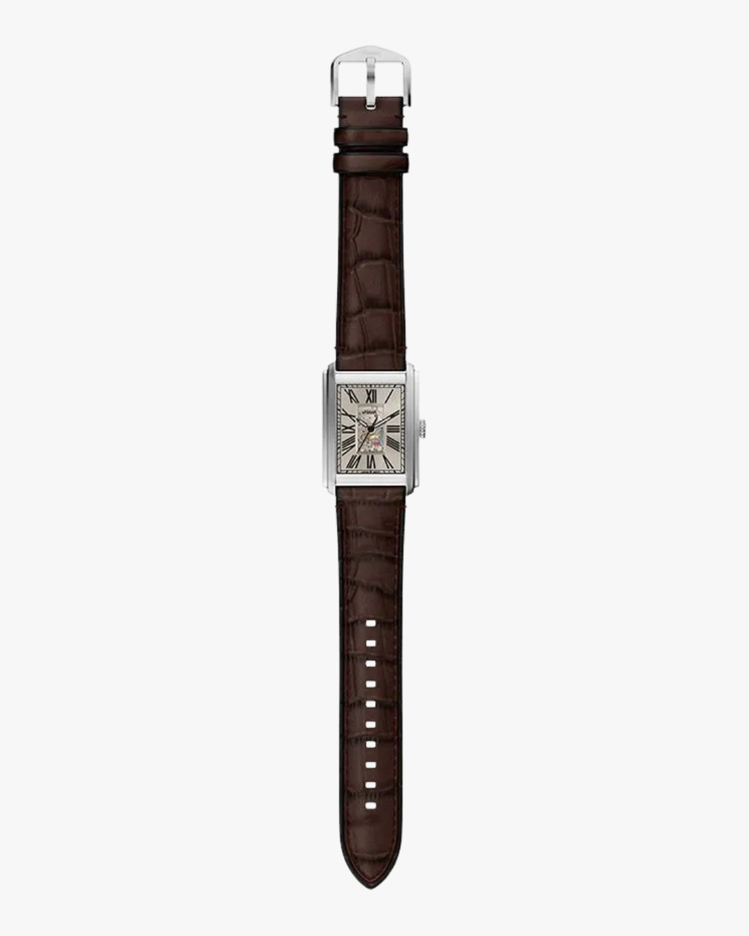 Fossil Carraway Tank Pulseira Couro Marrom