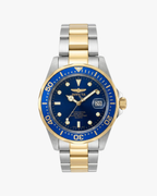 Invicta Pro Diver Mostrador Azul Pulseira Bicolor