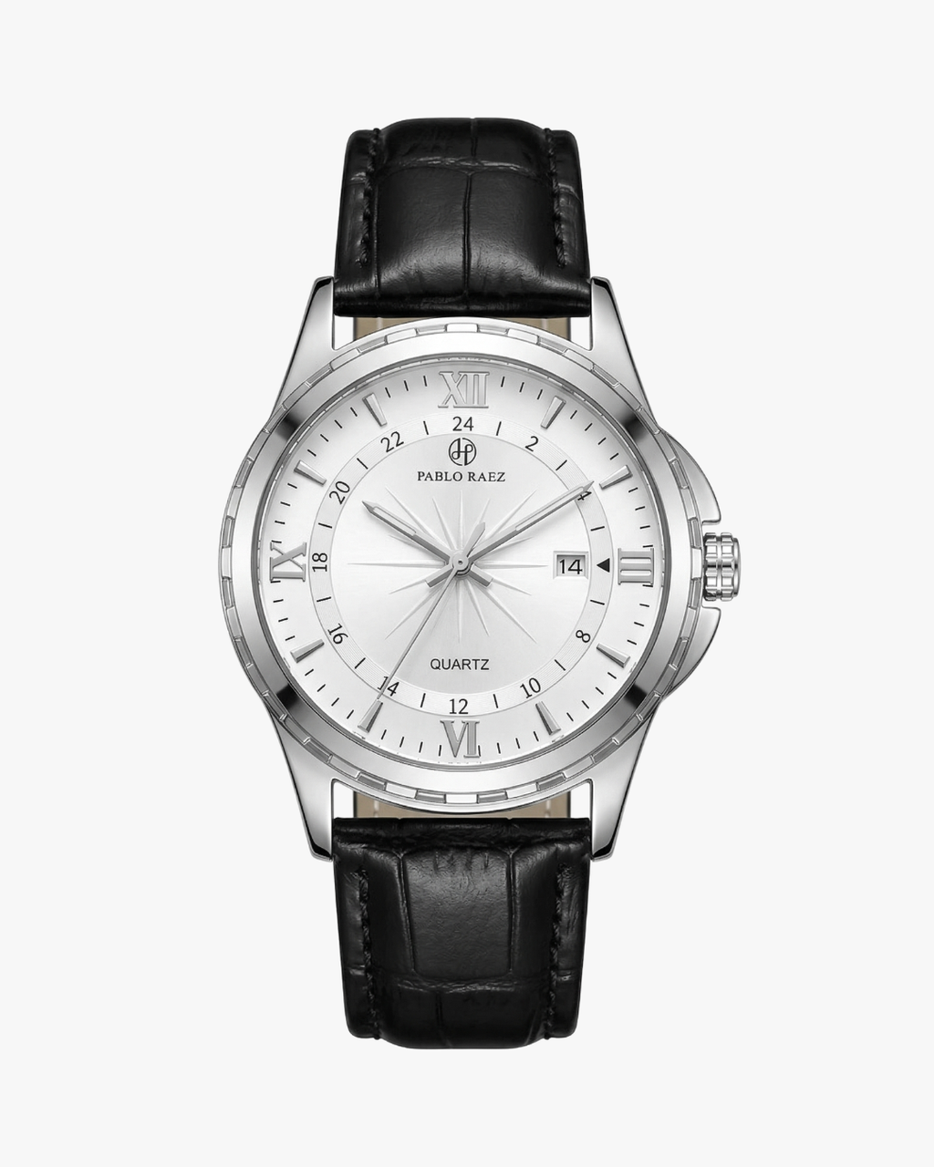 Pablo Raez DaVinci Pulseira Couro Preto