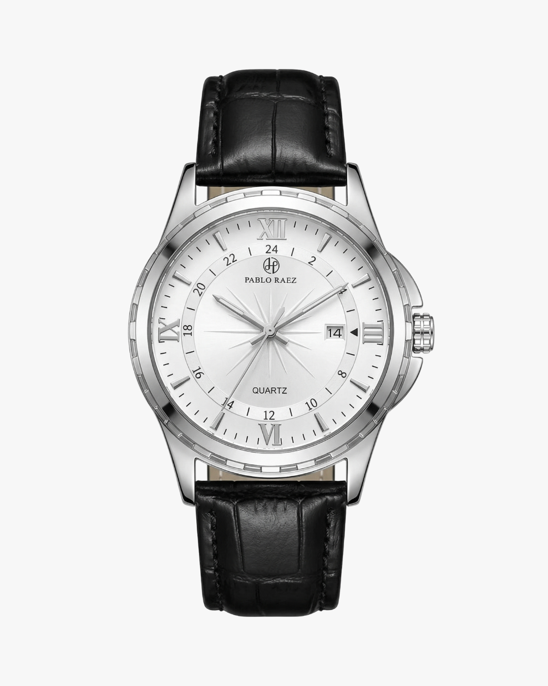 Pablo Raez DaVinci Pulseira Couro Preto