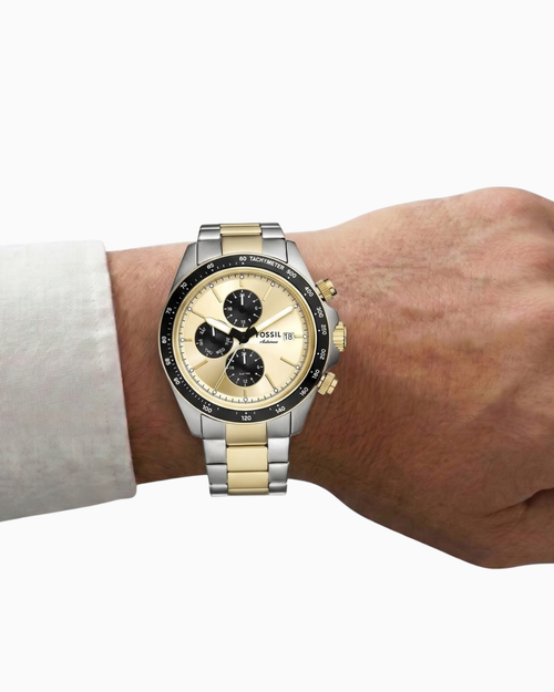 Fossil Autocross Mostrador Dourado