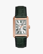 Fossil Carraway Tank Pulseira Couro Verde