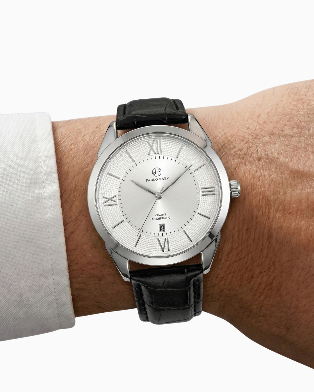 Pablo Raez Coliseu Pulseira Couro Preto