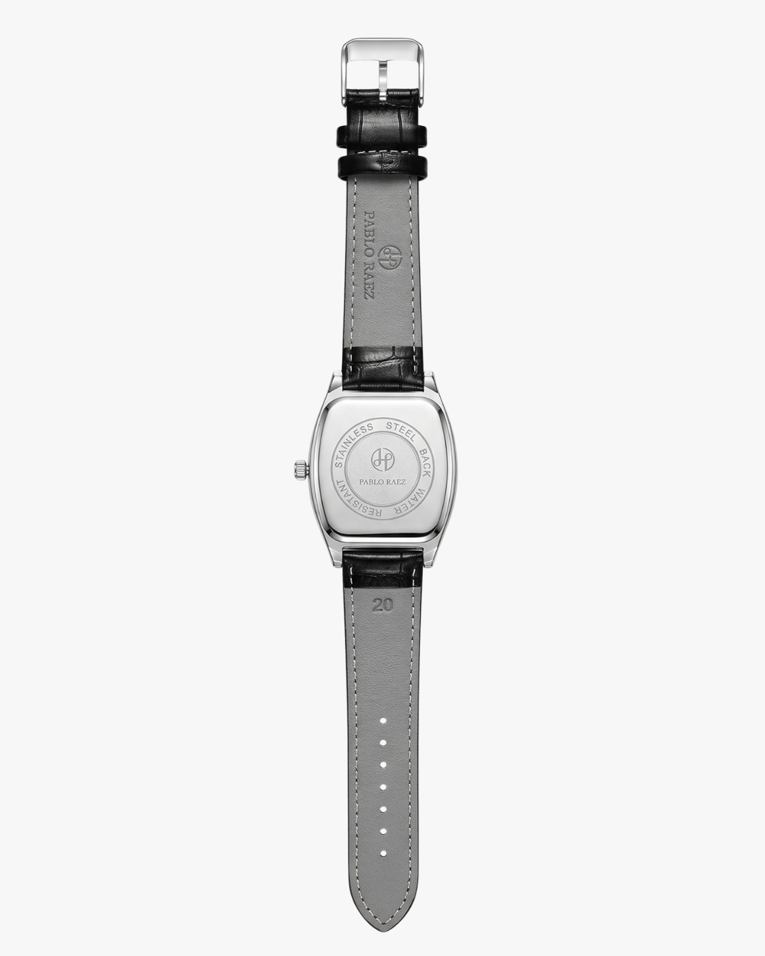Pablo Raez Barrel Pulseira Couro Preto