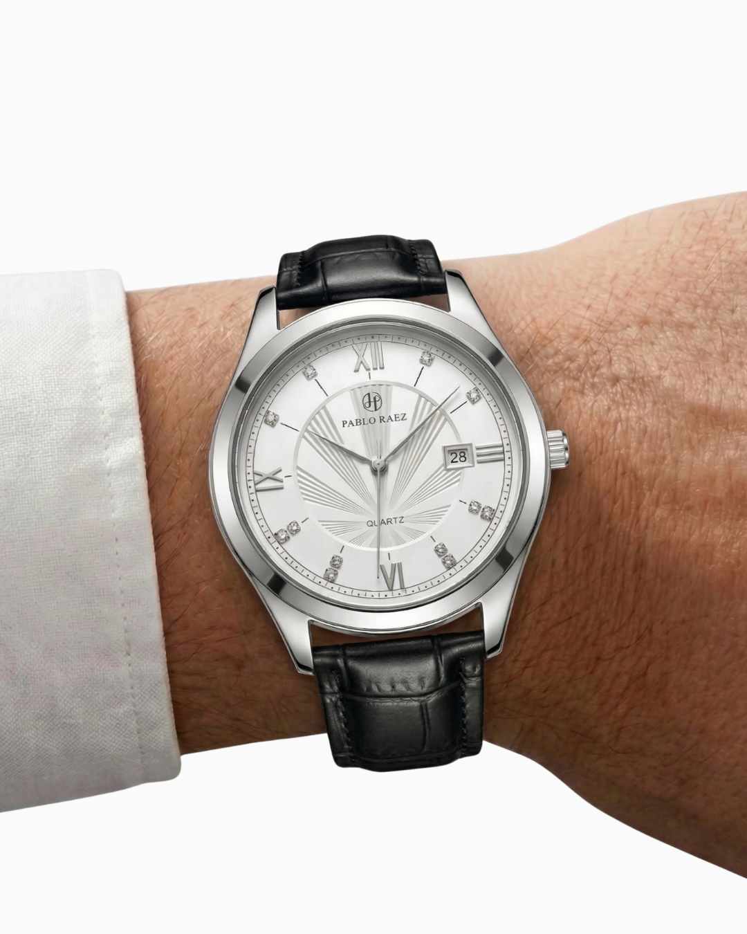 Pablo Raez Magalhães Pulseira Couro Preto