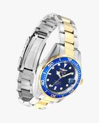 Invicta Pro Diver Mostrador Azul Pulseira Bicolor