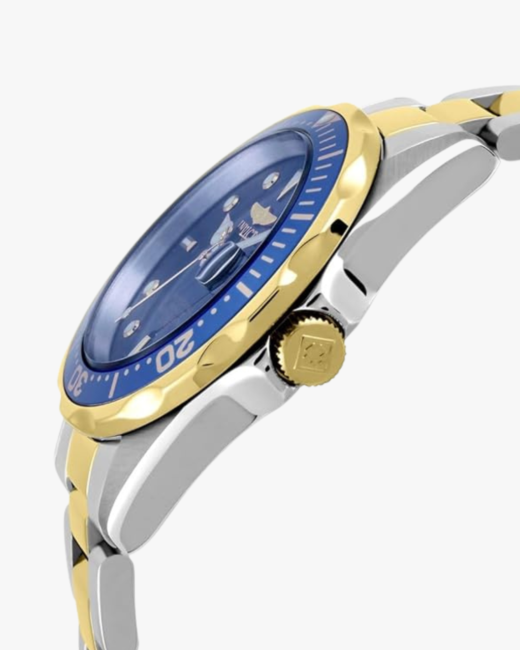 Invicta Pro Diver Mostrador Azul Pulseira Bicolor