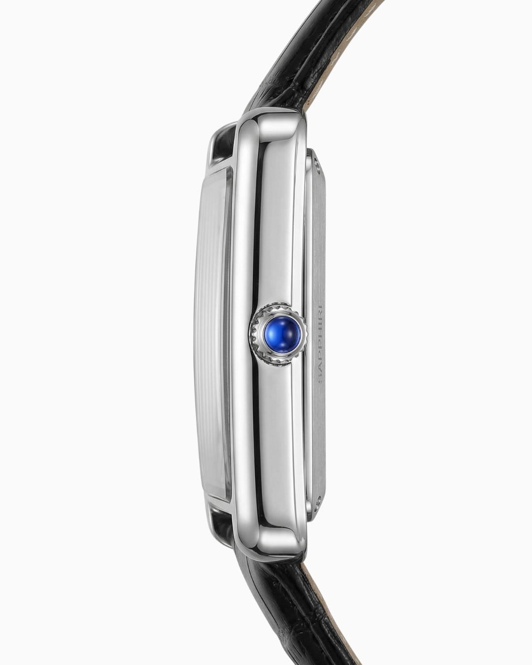 Pablo Raez Classic Pulseira Couro Caixa Prateada