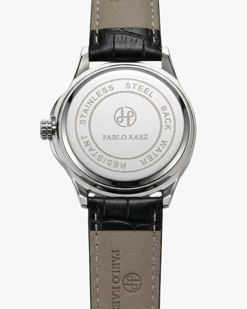 Pablo Raez DaVinci Pulseira Couro Preto