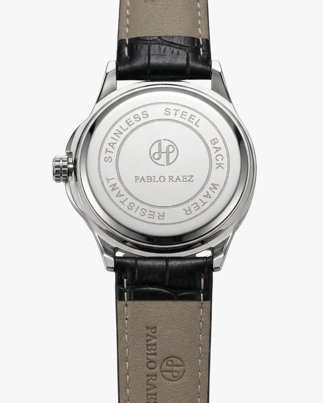 Pablo Raez DaVinci Pulseira Couro Preto