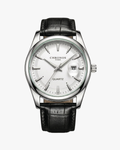 Chronos Hombre Pulseira Couro Preto