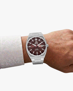 Orient Três Estrelas Mostrador Vermelho